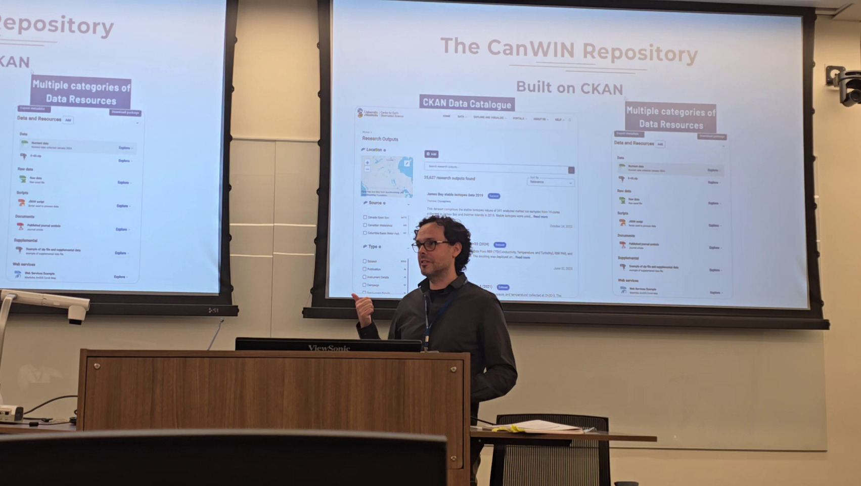Ian presenting CanWIN at IEEE IHTC 2025