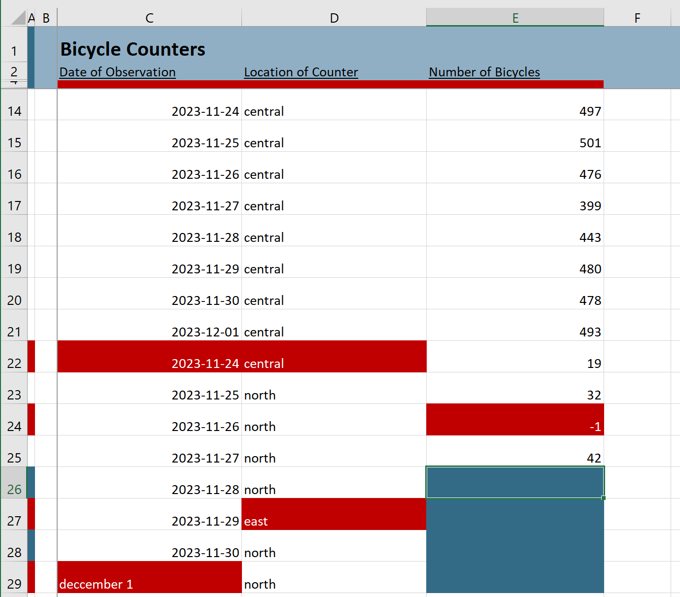 Excel Template